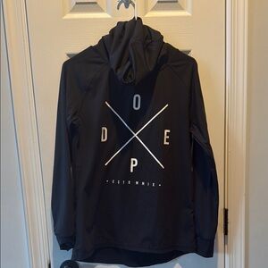 Dope Black base Layer with White Print & neck warmer